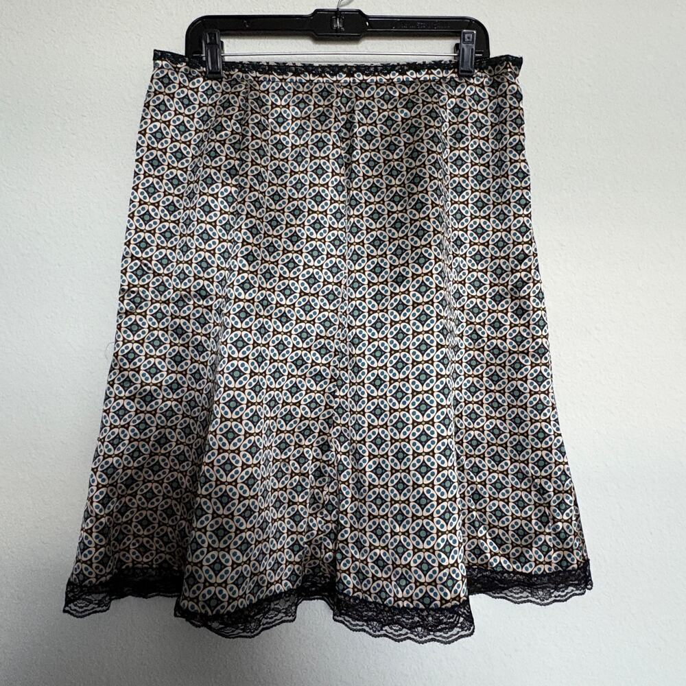 The Limited 100% Silk Lace Trim Skirt Size 12 Dark Academia Y2K Boho Vixen